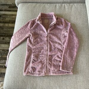Roxy dusty Pink zip up fleece NWOT
